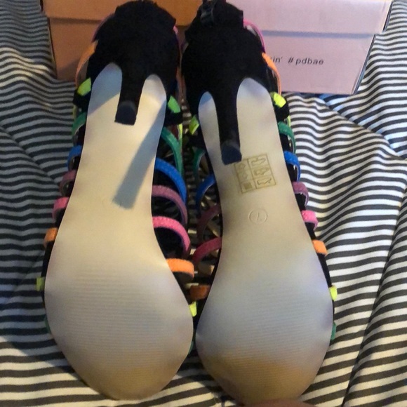 Public Desire Multi-Color Open toe bootie sandals - Picture 6 of 7